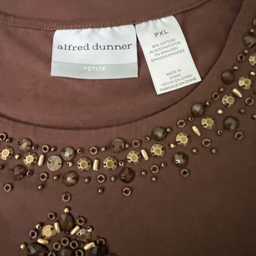 Alfred Dunner short sleeve top size PXL - Picture 3 of 3